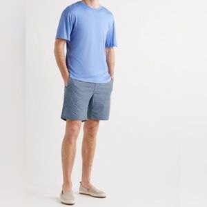 FAHERTY - Printed Recycled Swim Shorts - Blue Size XL